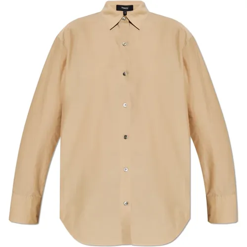 Shirts, female, , Size: L Loose-fit shirt - Theory - Modalova