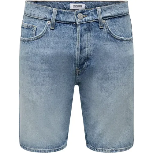 Stylische Bermuda-Shorts für Männer , Herren, Größe: M - Only & Sons - Modalova