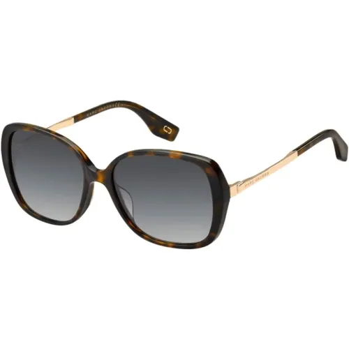 Braune Acetat Sonnenbrille für Frauen , Damen, Größe: 56 MM - Marc Jacobs - Modalova