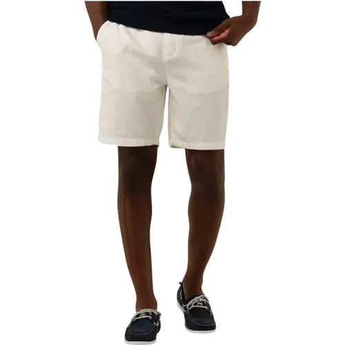 Herren Baumwoll/Leinen Bermuda Shorts - Scotch & Soda - Modalova