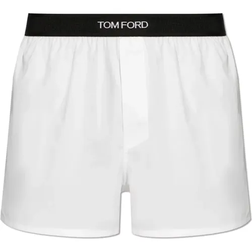 Bottoms, male, , Size: M Boxer shorts with logo - Tom Ford - Modalova