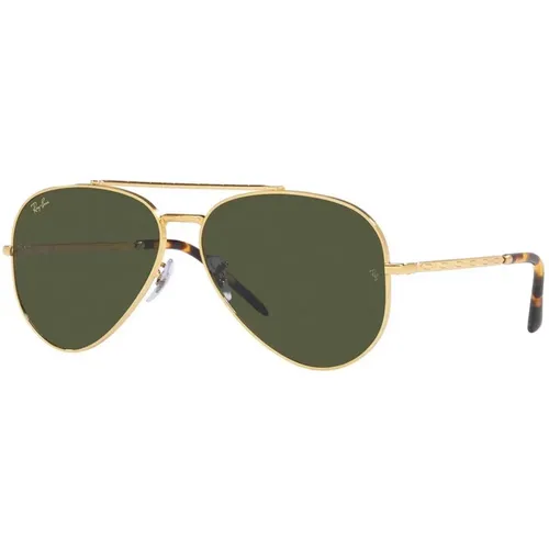 Aviator 3625 Sunglasses in Gold/Green , unisex, Sizes: 62 MM - Ray-Ban - Modalova