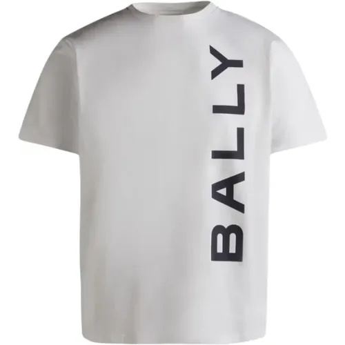 Cotton T-shirt with Print , male, Sizes: XL - Bally - Modalova