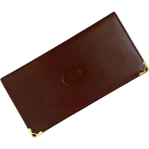 Pre-owned Wallets, female, , Size: ONE SIZE Pre-owned Leather wallets - Cartier Vintage - Modalova