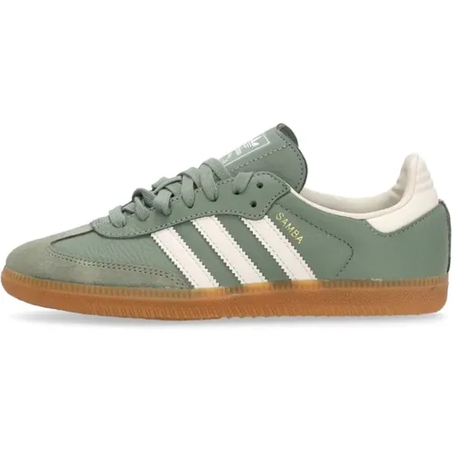 Retro Stil Grüner Niedriger Schuh , Herren, Größe: 46 EU - Adidas - Modalova