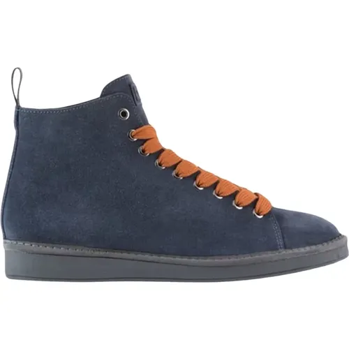 Blaue Wildleder Stiefeletten , Herren, Größe: 42 EU - Panchic - Modalova