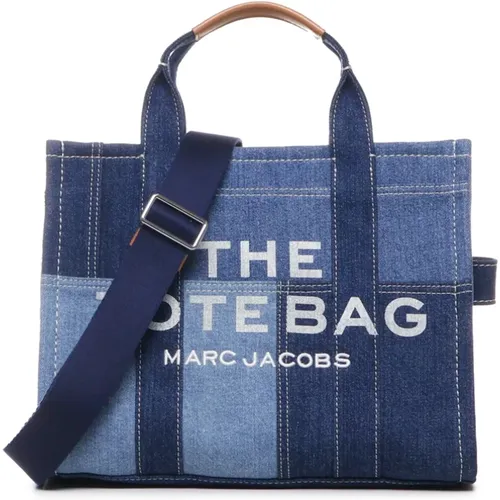 Denim Patchwork Shoulder Bag , female, Sizes: ONE SIZE - Marc Jacobs - Modalova