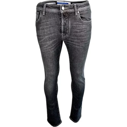 Black Label Black Washed Skinny Jeans , male, Sizes: W37 - Jacob Cohën - Modalova