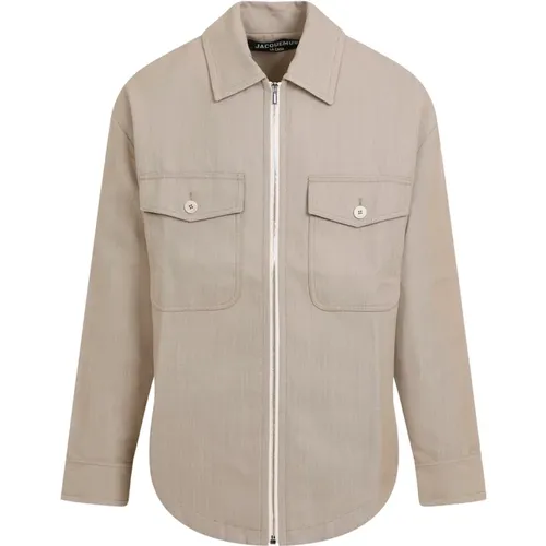 Elegante Nude & Neutrals Jacke , Herren, Größe: L - Jacquemus - Modalova