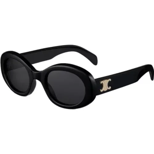 Triomphe Oval Sunglasses , female, Sizes: 52 MM - Celine - Modalova