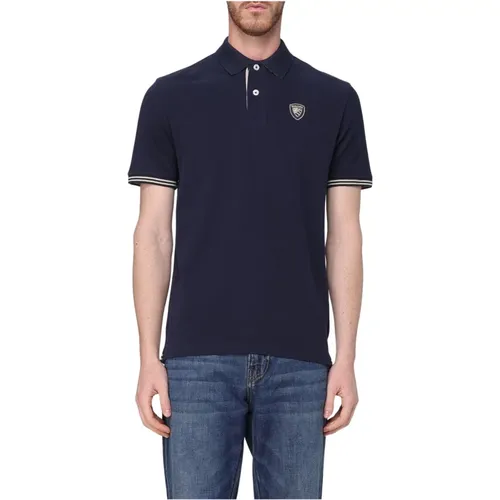 Polo Shirts, male, , Size: 2XL Short Sleeve Polo Shirt - Blauer - Modalova