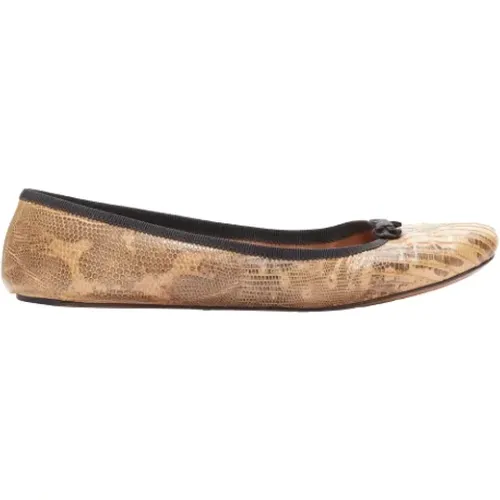 Pre-owned Flats, female, , Size: 7 1/2 US Pre-owned Leather flats - Alaïa Pre-owned - Modalova