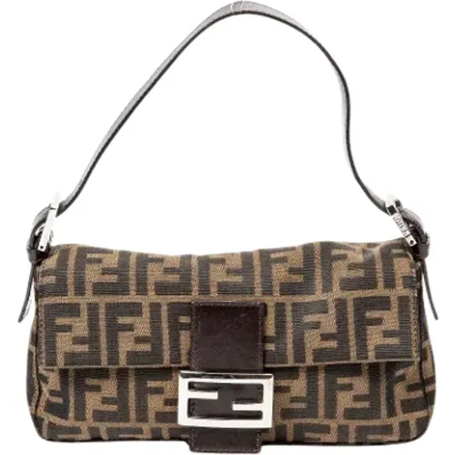 Pre-owned Shoulder Bags, female, , Size: ONE SIZE Pre-owned Canvas fendi-bags - Fendi Vintage - Modalova