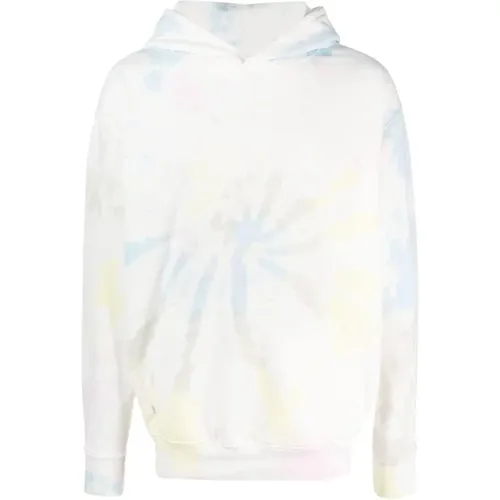 Hoodies, male, , Size: L Tie-Dye Logo Patch Hoodie Sweater - Family First - Modalova