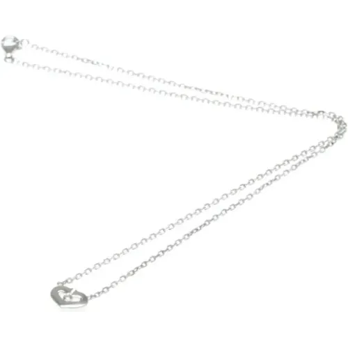 Pre-owned Jewellery, female, , Size: ONE SIZE Pre-owned White Gold necklaces - Cartier Vintage - Modalova