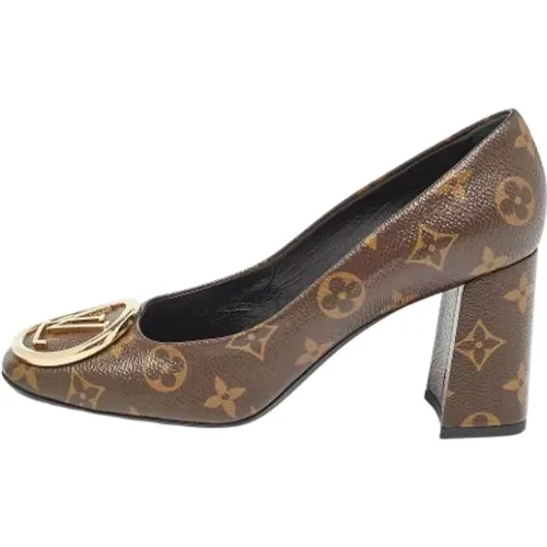 Pre-owned Coated canvas heels , female, Sizes: 5 1/2 UK - Louis Vuitton Vintage - Modalova