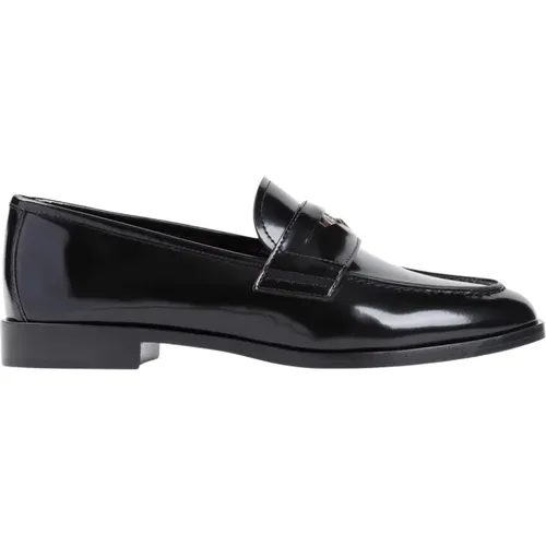 Schwarze Loafer Schuhe für Frauen - Giorgio Armani - Modalova