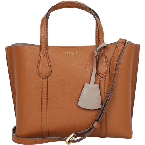 Amber Leather Tote Bag , female, Sizes: ONE SIZE - TORY BURCH - Modalova