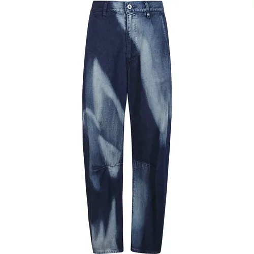 Straight Jeans, female, , Size: M Wide Leg Denim Jeans Indigo - Yohji Yamamoto - Modalova