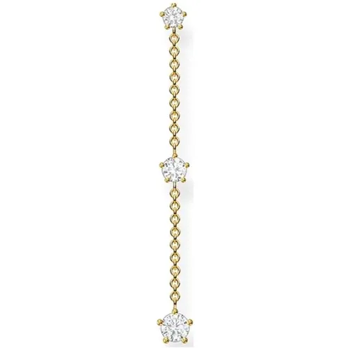 Ohrring Einzel Charming 925 Sterlingsilber Gelbgold vergoldet Charming Zirkonia H2150-414-14 - Thomas Sabo - Modalova