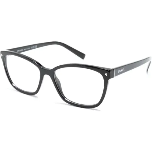 Klassische Schwarze Optische Brille , Damen, Größe: 55 MM - Prada - Modalova