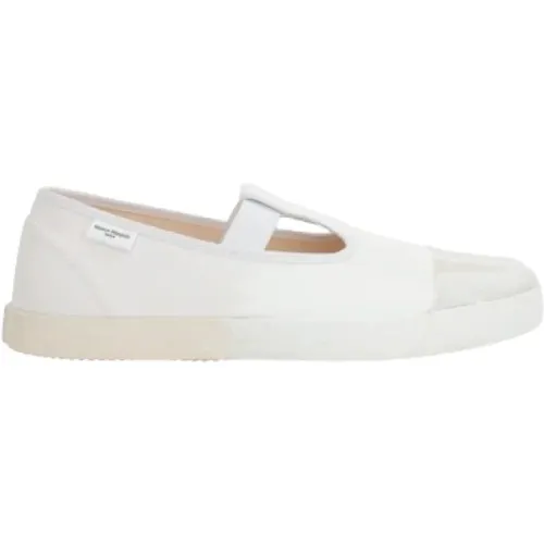 Weiße Canvas Split-Toe Sneakers , Damen, Größe: 36 EU - Maison Margiela - Modalova