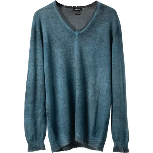 Iconic Cashmere V-Neck Sweater , male, Sizes: 2XL, L, M, S, XL - Avant Toi - Modalova