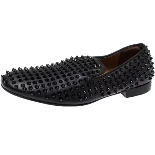 Pre-owned Leather flats , female, Sizes: 10 1/2 UK - Christian Louboutin Pre-owned - Modalova