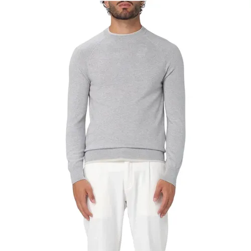 Round-neck Knitwear, male, , Size: XL Round-Neck Pullover - Eleventy - Modalova