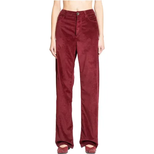 Velvet Straight Leg Pants , female, Sizes: M, S - UMA Wang - Modalova