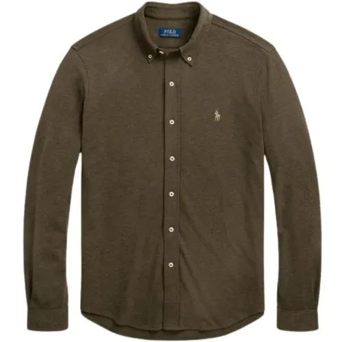 Klassisches Baumwoll-Piqué Hemd , Herren, Größe: XL - Polo Ralph Lauren - Modalova