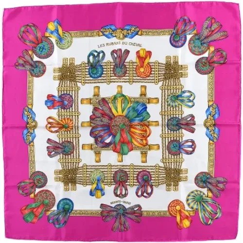 Pre-owned Silk scarves , female, Sizes: ONE SIZE - Hermès Vintage - Modalova