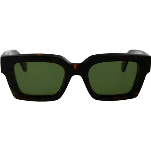Stylish Sunglasses by Virgil L , unisex, Sizes: 53 MM - Off White - Modalova
