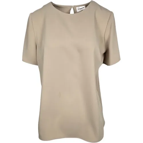 Blouses, female, , Size: XS Sand Top with Short Sleeves - P.a.r.o.s.h. - Modalova