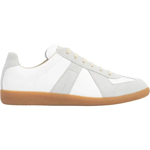 White Low Top Sneakers , male, Sizes: 10 UK, 6 UK, 9 UK, 8 UK, 7 UK - Maison Margiela - Modalova