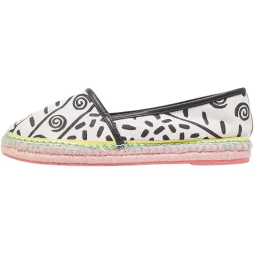 Pre-owned Flats, female, , Size: 10 1/2 US Pre-owned Canvas flats - Sophia Webster Pre-owned - Modalova