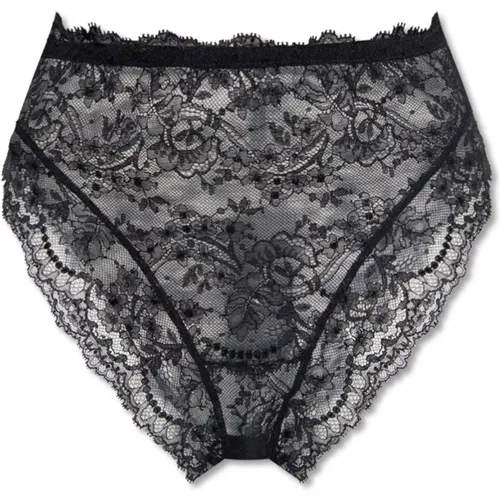 Bottoms, female, , Size: S High-waisted lace briefs - Dolce & Gabbana - Modalova