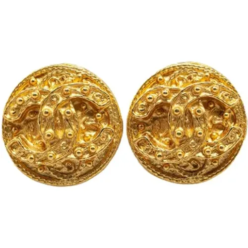 Pre-owned Metal earrings , female, Sizes: ONE SIZE - Chanel Vintage - Modalova