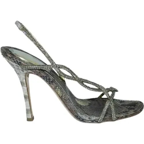 Pre-owned Leather sandals , female, Sizes: 4 UK - René Caovilla Pre-owned - Modalova