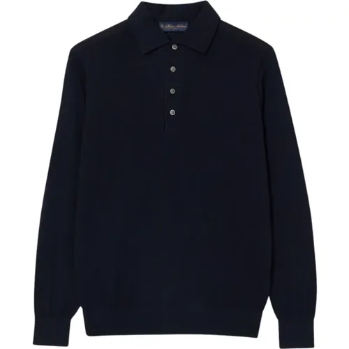 Woll-Kaschmir Polo Pullover , Herren, Größe: L - Brooks Brothers - Modalova