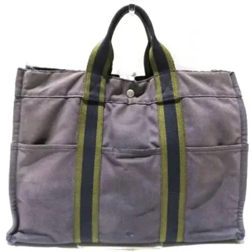 Pre-owned Tote Bags, female, , Size: ONE SIZE Pre-owned Canvas hermes-bags - Hermès Vintage - Modalova