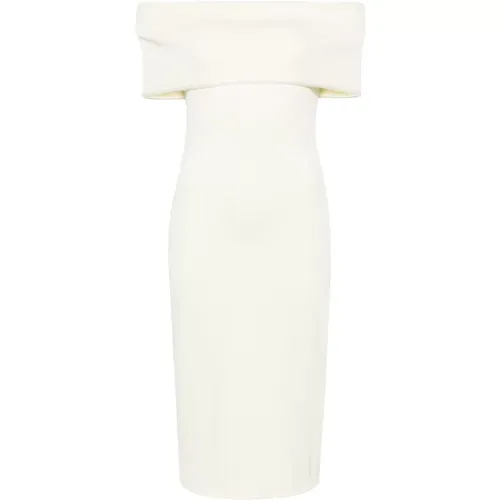 Off-Shoulder Slim Fit Dress , female, Sizes: XS, 2XS - Bottega Veneta - Modalova