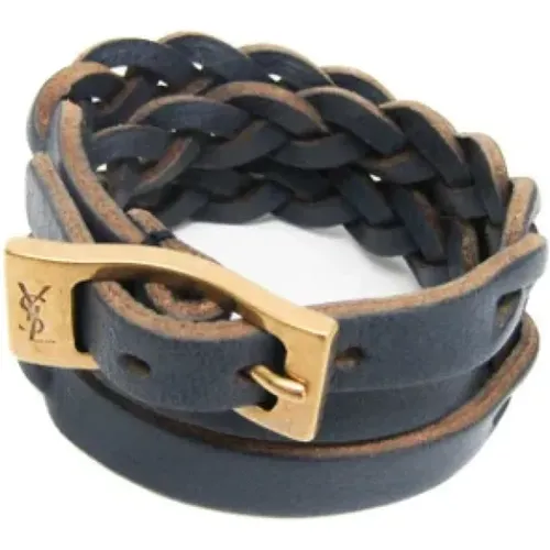 Pre-owned Jewellery, unisex, , Size: ONE SIZE Pre-owned Leather bracelets - Yves Saint Laurent Vintage - Modalova