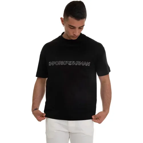 Men`s Logo T-Shirt , male, Sizes: L, M - Emporio Armani - Modalova