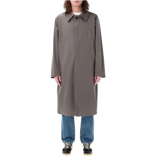 Taupe Cotton Twill Trenchcoat , male, Sizes: S - MM6 Maison Margiela - Modalova