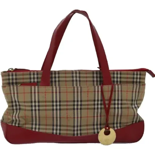 Pre-owned Tote Bags, female, , Size: ONE SIZE Pre-owned Canvas handbags - Burberry Vintage - Modalova