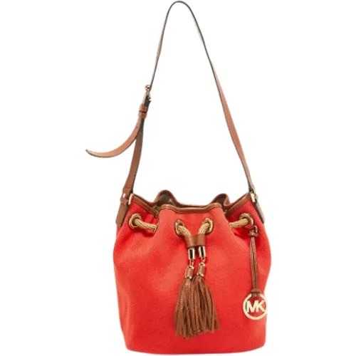 Pre-owned Bucket Bags, female, , Size: ONE SIZE Pre-owned Leather shoulder-bags - Michael Kors Pre-owned - Modalova