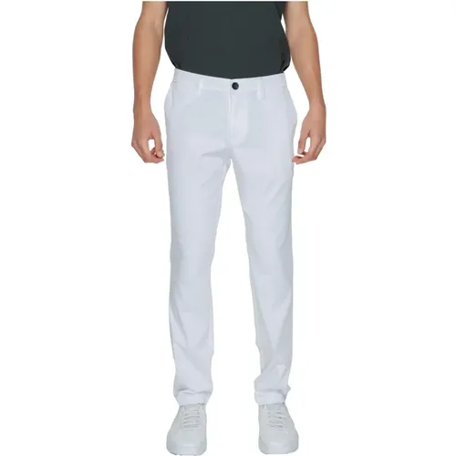 Chinos, male, , Size: W29 Zip Button Trousers Spring/Summer - Armani Exchange - Modalova