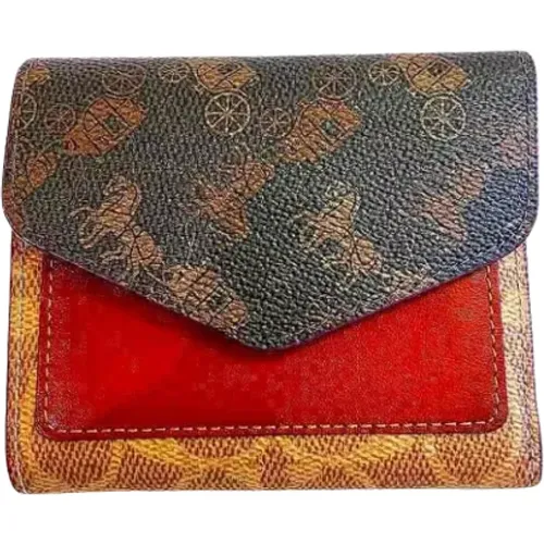 Pre-owned Wallets, female, , Size: ONE SIZE Pre-owned Canvas wallets - Coach Pre-owned - Modalova