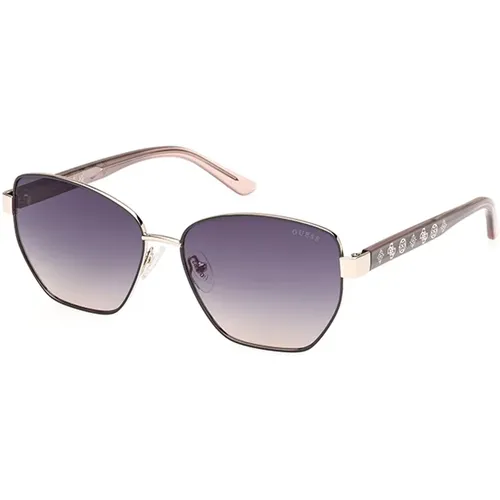 Stylische Sonnenbrille mit Verlauf rauchiger Linse , Damen, Größe: 56 MM - Guess - Modalova